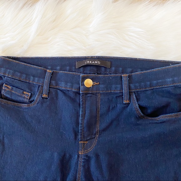 J Brand 811 Mid Rise Dark Wash Skinny Jeans - Picture 5 of 8